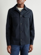 Incotex - Cotton and Cashmere-Blend Overshirt - Blue