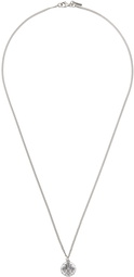 Emanuele Bicocchi Silver Small Lily Coin Necklace