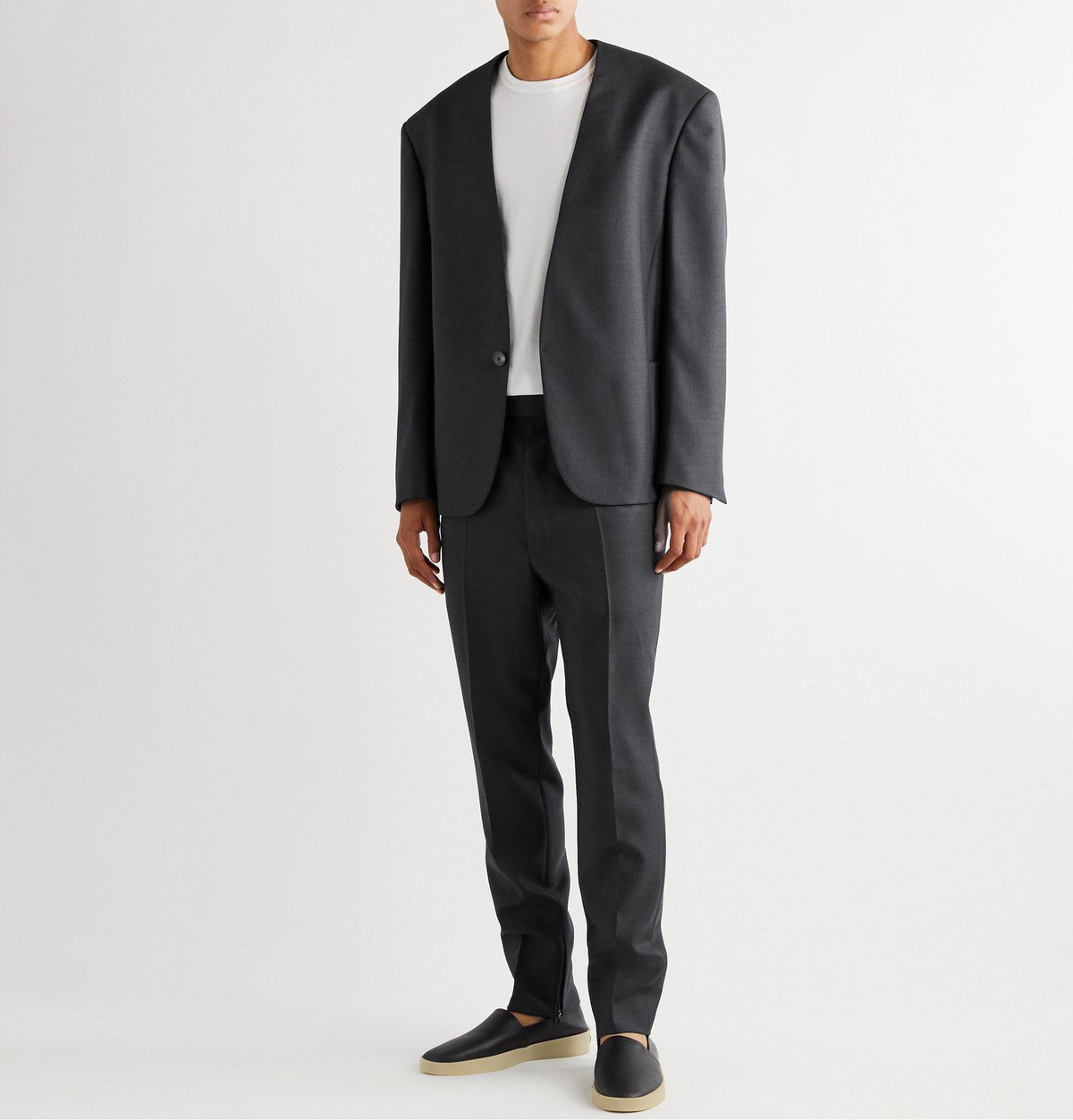 Fear of God for Ermenegildo Zegna - Slim-Fit Collarless Wool