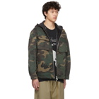 Rhude Multicolor Camo Quilted Cargo Jacket