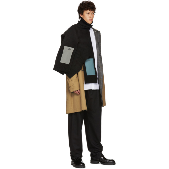 raf simons SINGLE PANEL PATCH TURTLENECK-