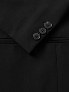 A.PRESSE - Double-Breasted Wool-Twill Blazer - Black