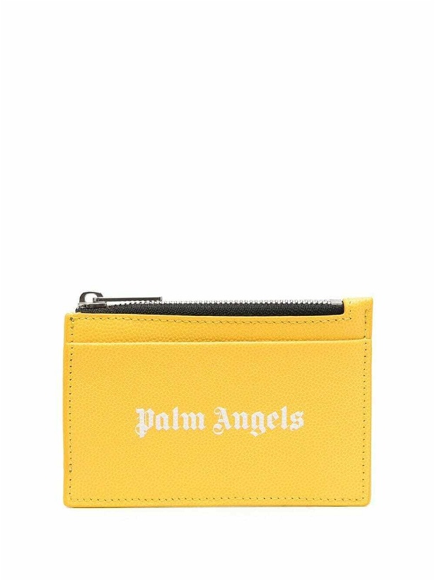 Photo: PALM ANGELS - Leather Zipped Card Case