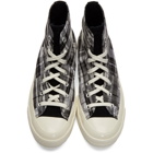 Converse Black and White Twisted Prep Chuck 70 High Sneakers