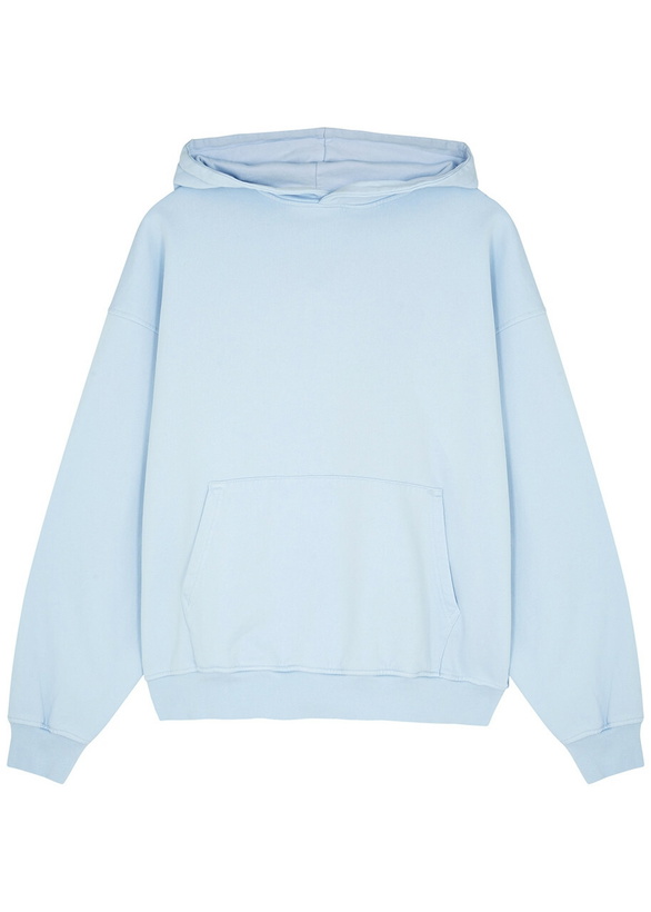 Photo: Colorful Standard Hooded Cotton Sweatshirt Light Blue