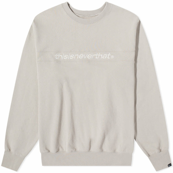 Photo: thisisneverthat Men's SP-Logo Crew Sweat in Stone