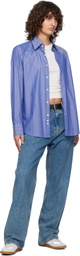 Carter Young Blue Western Business Shirt