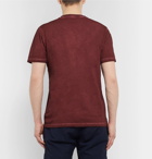 Folk - Assembly Garment-Dyed Cotton-Jersey T-Shirt - Burgundy