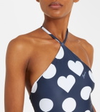 Jacquemus Bastide printed halterneck swimsuit