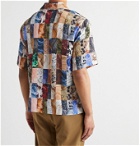 Deveaux - Camp-Collar Printed Silk-Crepe Shirt - Multi