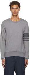 Thom Browne Relaxed Fit Tonal 4 Bar Sweatshirt