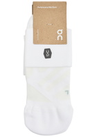 ON Performance Mid Stretch-jersey Socks White