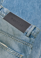 Nahmias Dirty Wash Distressed Straight-leg Jeans Denim