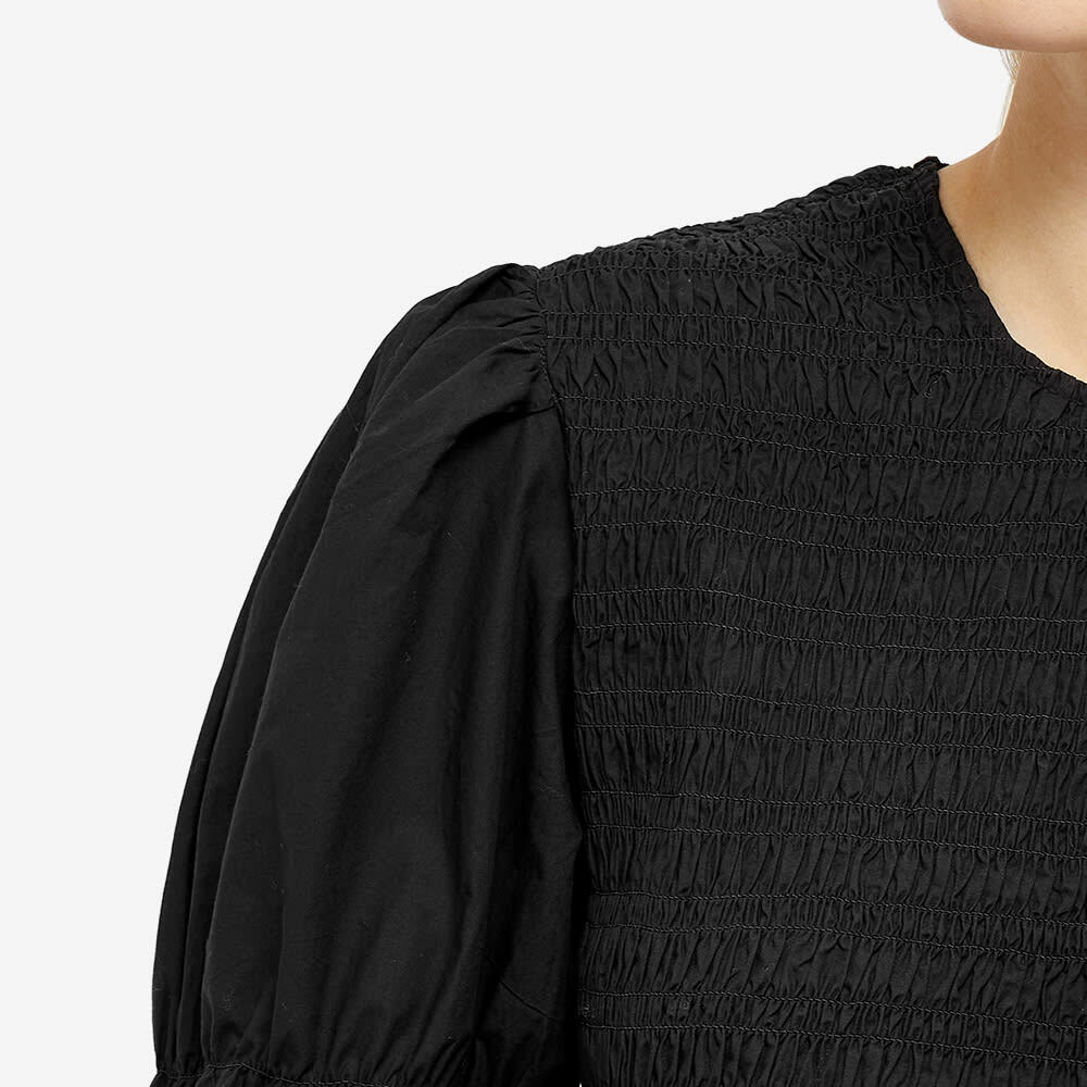 knee length dresses for ladies Cotton Poplin Open-Neck Smock Dress – Club21.com main image 0