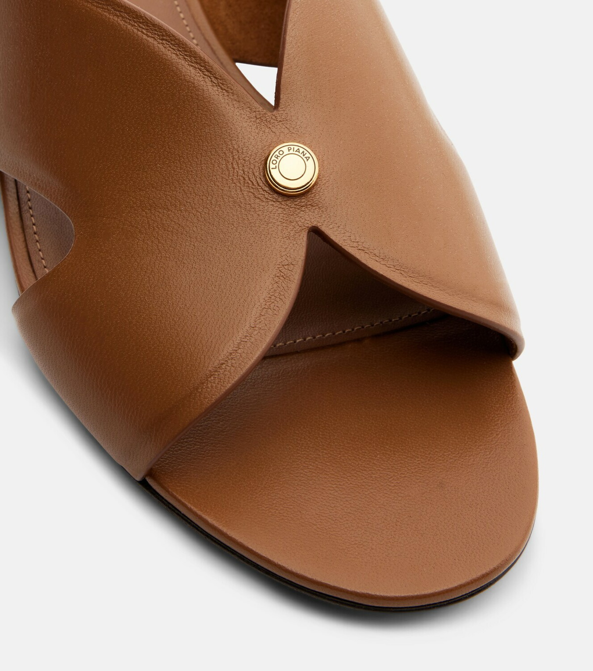 Loro Piana Vera leather slides
