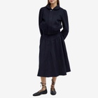 Peachy Den Women's Deba Wool Midi Skirt in Midnight