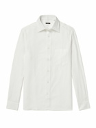 Rubinacci - Cutaway-Collar Linen Shirt - White