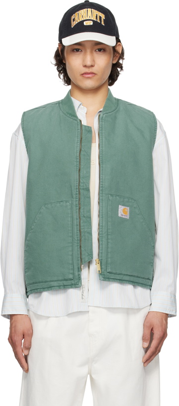 Photo: Carhartt Work In Progress Green Classic Vest