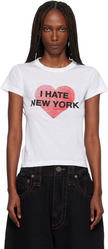 Photo: VAQUERA White 'I Hate NY' T-shirt