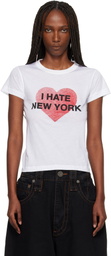 VAQUERA White 'I Hate NY' T-shirt