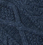 RRL - Cable-Knit Wool Beanie - Blue