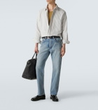 Saint Laurent Distressed straight jeans