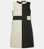 'S Max Mara Nausica cotton faille minidress