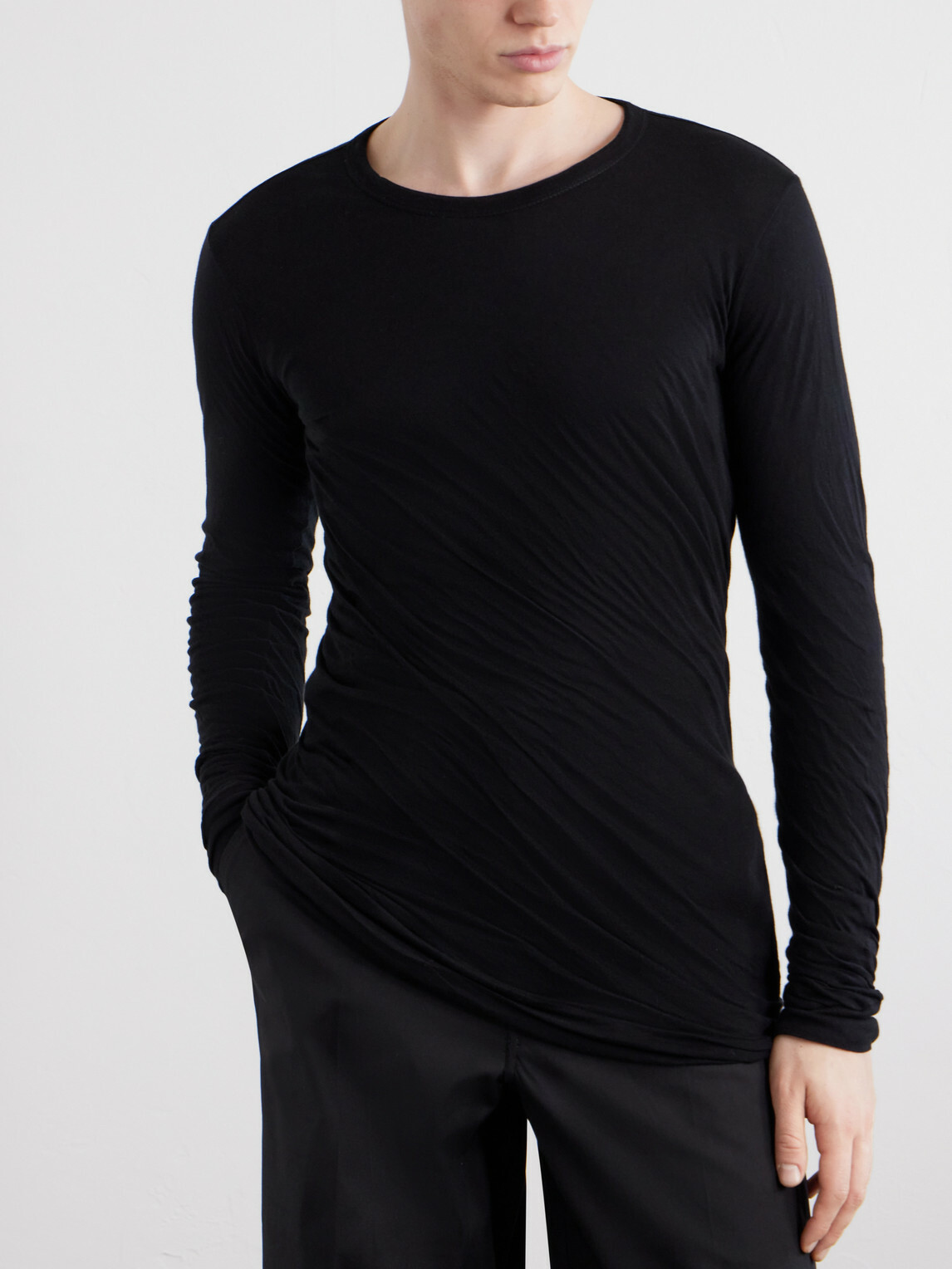 Rick Owens - Double Cotton T-Shirt - Black