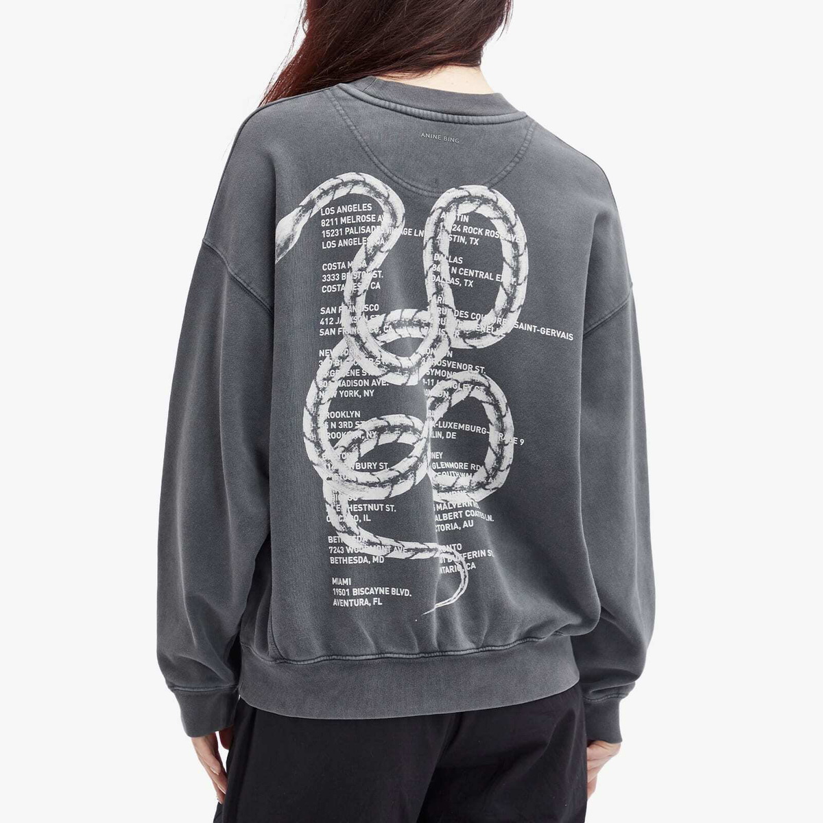 Panther Sweatshirt Anine Bing Ramona Leopard Sweatshirt Bing