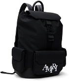 AMIRI Black Staggered Backpack