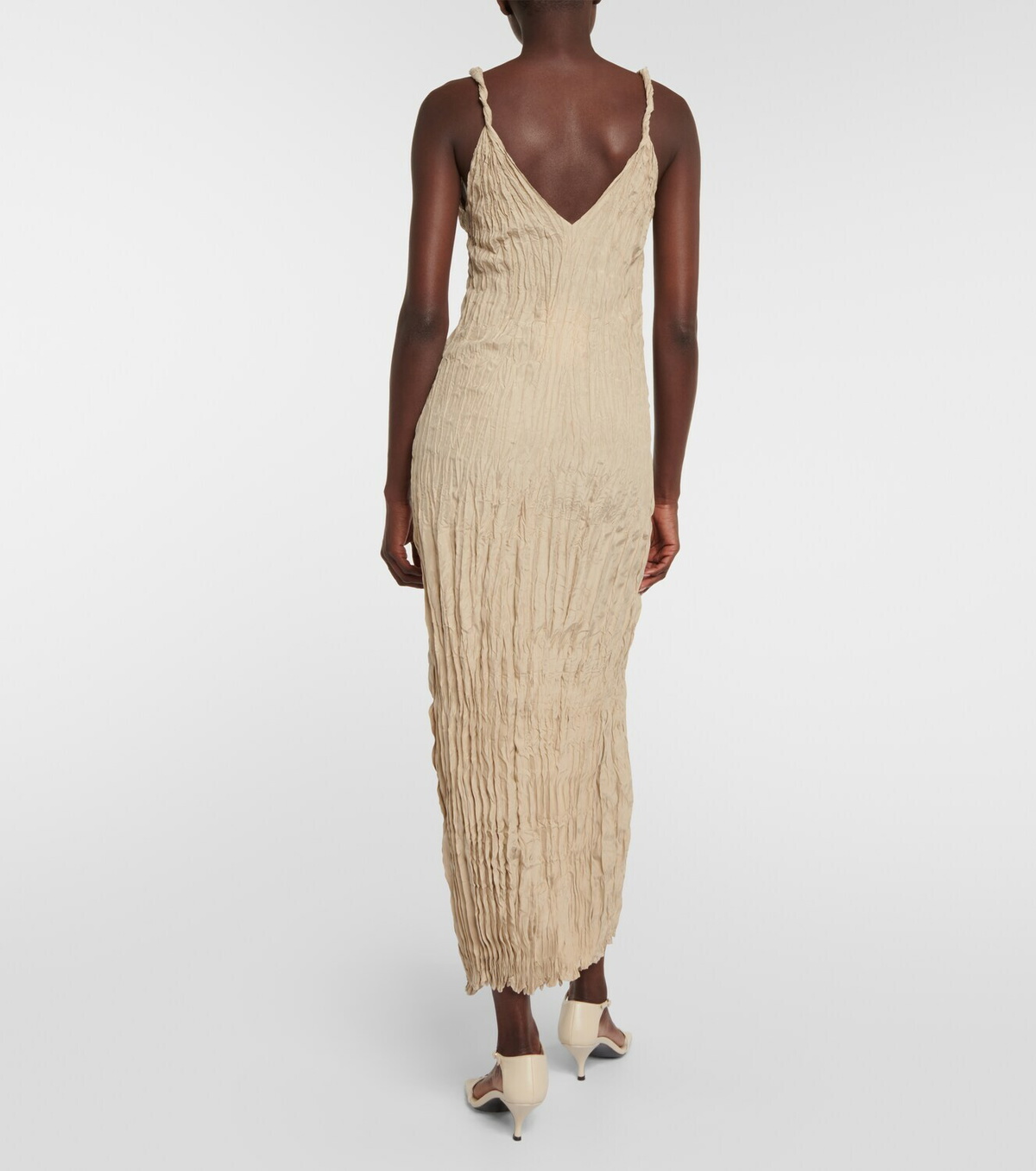 Toteme Crinkled silk slip dress Toteme Toteme Crinkled silk slip dress Toteme