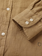 MASSIMO ALBA - Slub Linen Shirt - Brown