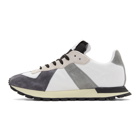 Maison Margiela White and Grey Replica Runner Sneakers