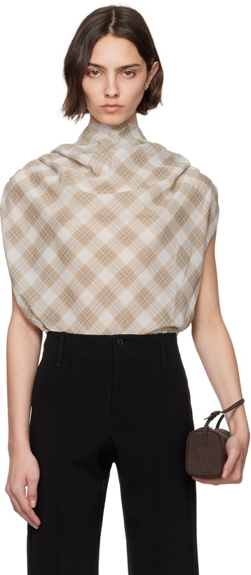 Photo: Kallmeyer Beige Naia Draped Blouse