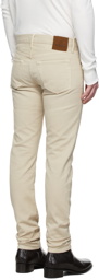 TOM FORD Beige Corduroy 12 Waves Slim Jeans