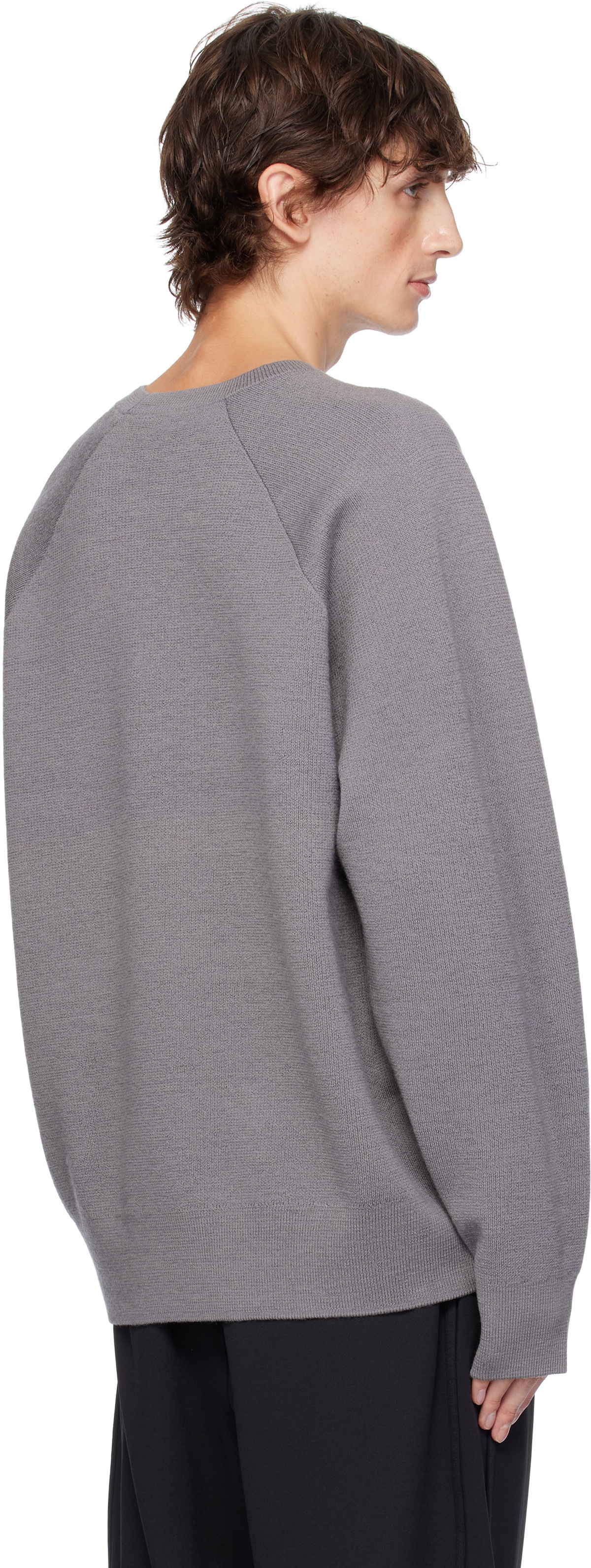 Y-3 Gray 3S Knit Sweater