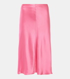 Stella McCartney Satin midi skirt