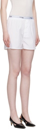HommeGirls White Boxer Shorts