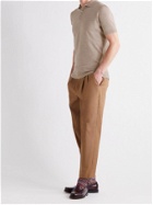 JOHN SMEDLEY - Payton Merino Wool Polo Shirt - Brown