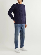 Polo Ralph Lauren - Cable-Knit Wool and Cashmere-Blend Sweater - Blue