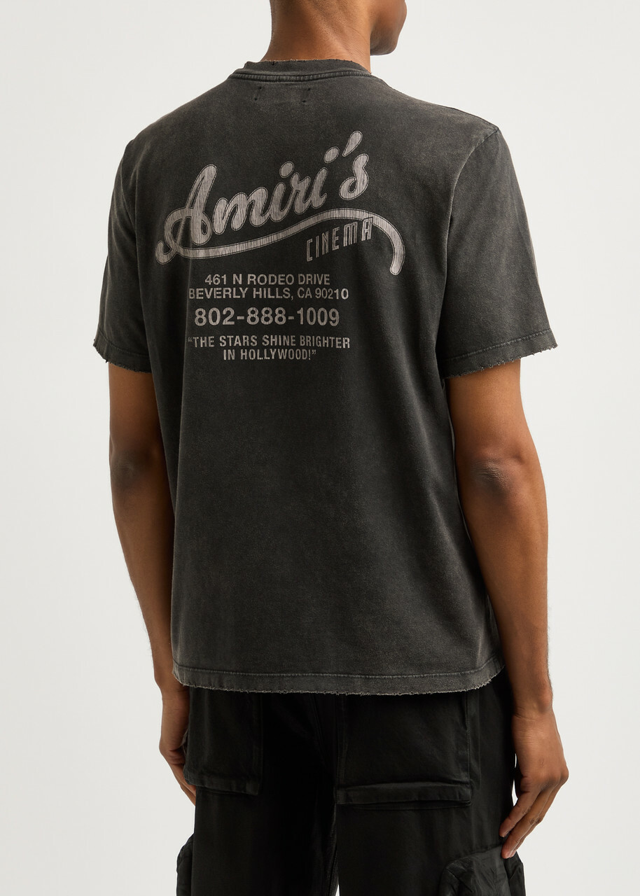 Amiri Cinema Printed Cotton T-shirt Black Amiri