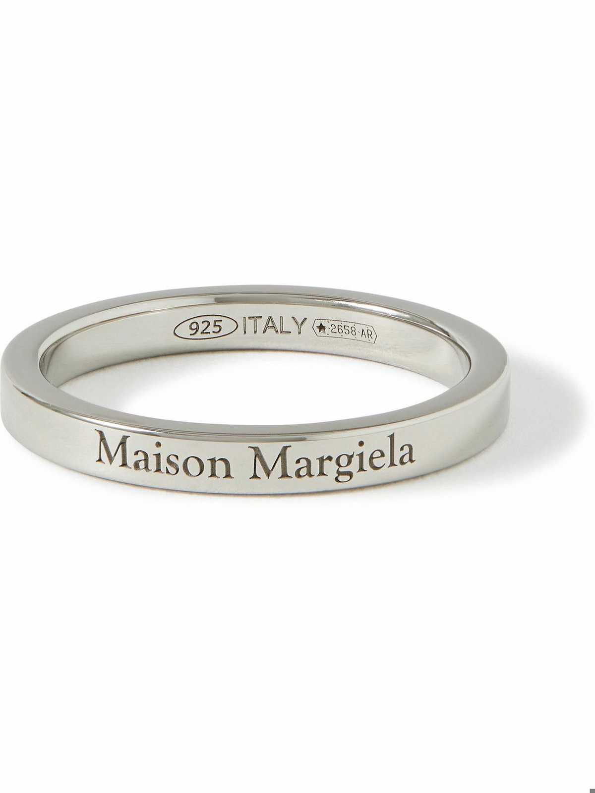 Maison Margiela - Logo-Engraved Silver Ring - Silver Maison Margiela
