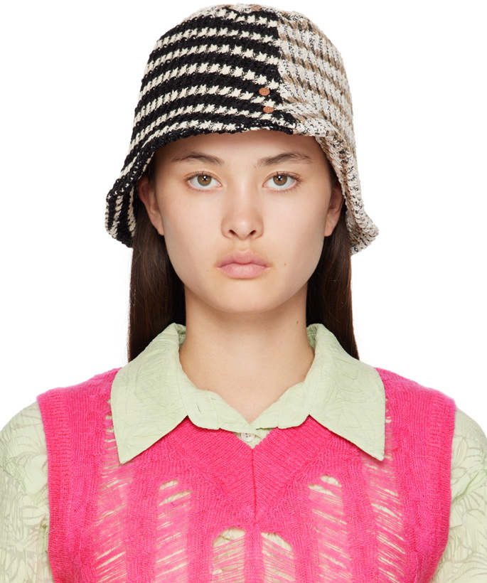 Photo: Andersson Bell Black & White Contrast Knit Bucket Hat