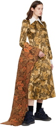 ERL Brown Printed Maxi Dress