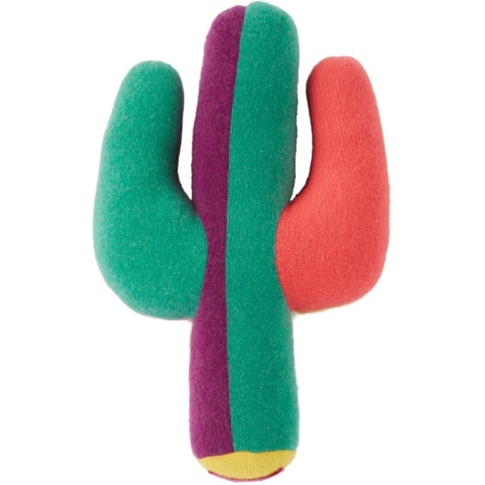Photo: The Elder Statesman Multicolor Small Cactus Pillow