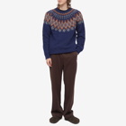 Howlin by Morrison Men's Howlin' Future Fantasy Fair Isle Crew Knit in Magic Blue