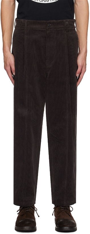 Photo: LE17SEPTEMBRE Brown Pleated Trousers