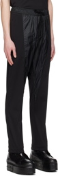 Julius Black Paneled Lounge Pants