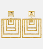 Khaite - x Elhanati 24kt gold-plated silver earrings
