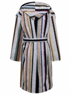 Missoni curt Multicolor Bathrobe With Zig Zag Motif In Cotton